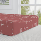 Baby Changing Pad Cover - Flourish & Thrive (Mauve)