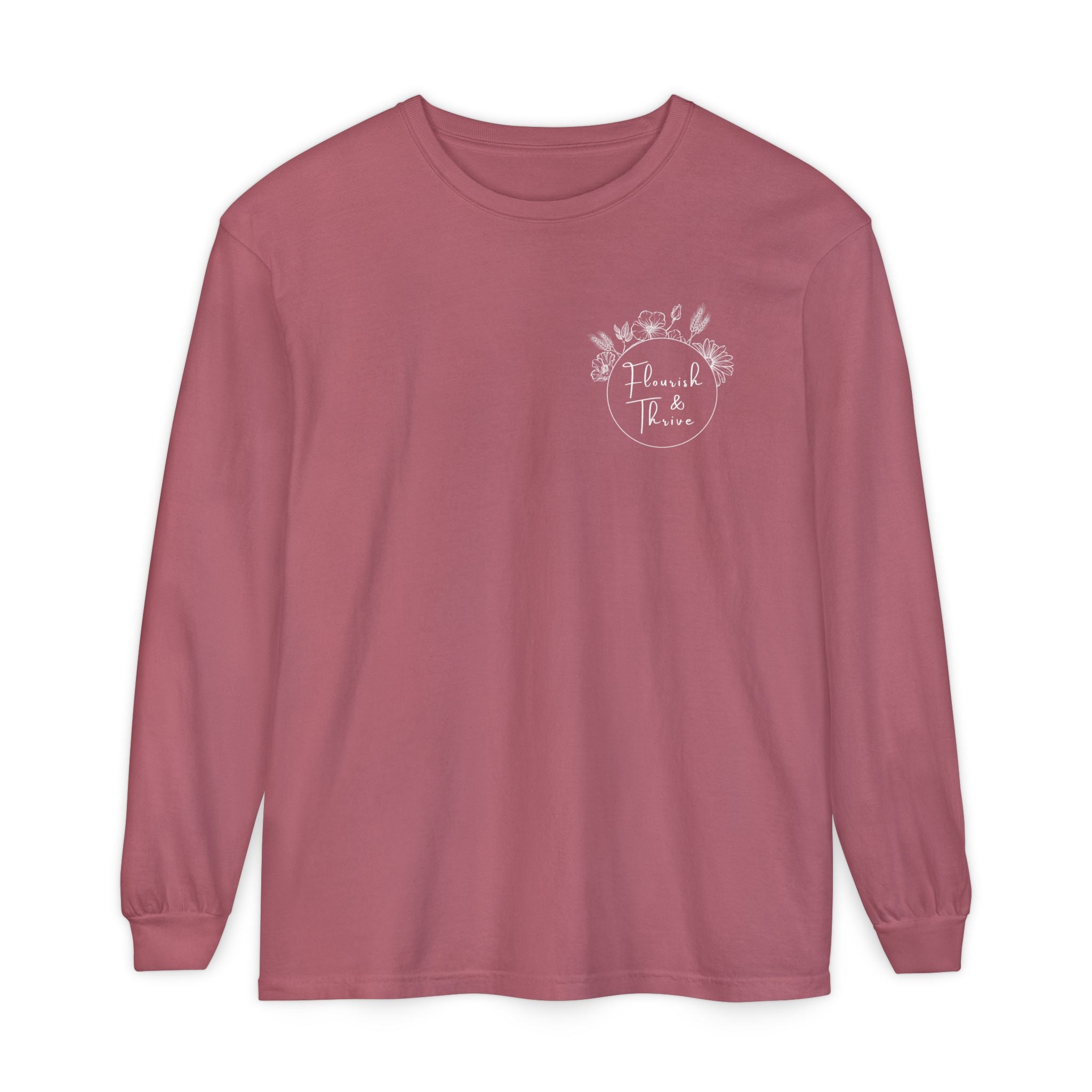 Long Sleeve T-Shirt - Flourish & Thrive (Assorted Colors)