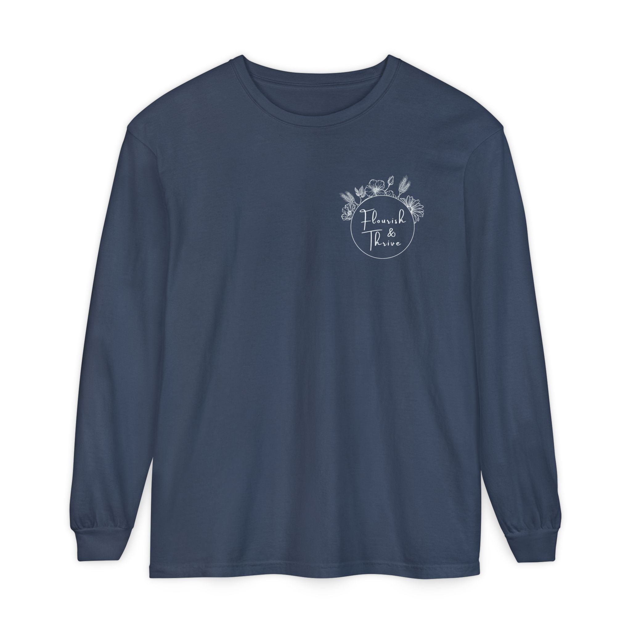 Long Sleeve T-Shirt - Flourish & Thrive (Assorted Colors)