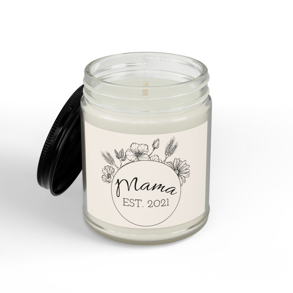 Customizable Scented Soy Candle with Black Lid, (4 and 9oz)