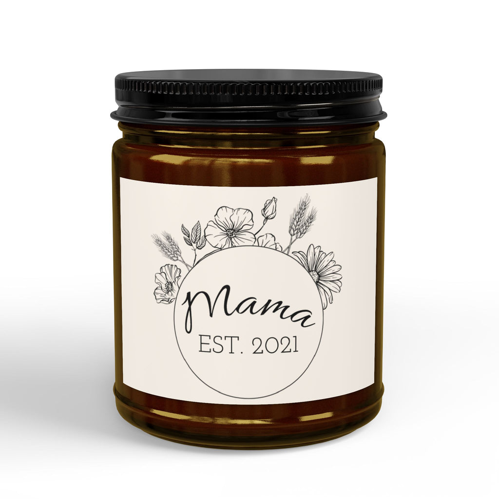 Customizable Scented Soy Candle with Black Lid, (4 and 9oz)