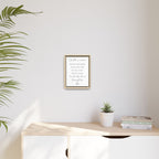Customizable Matte Canvas, Framed - Hold Your Head Up High (Girl)