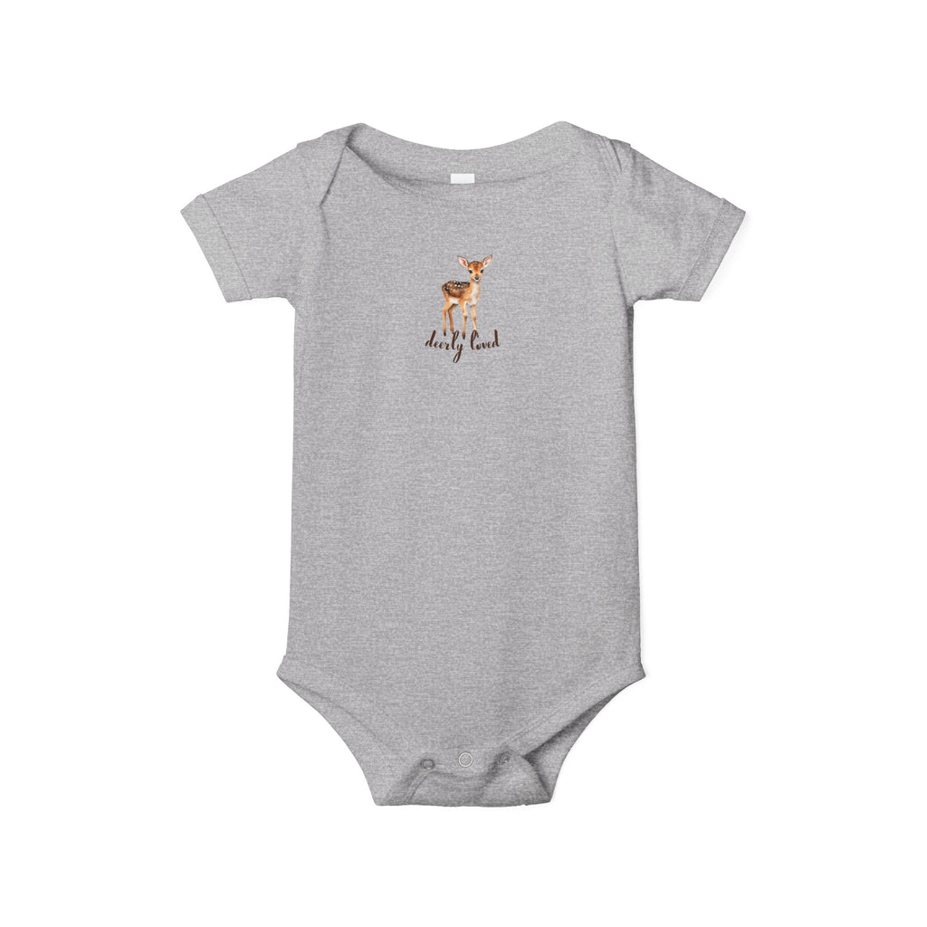Infant Jersey Onesie - Deerly Loved Boy (Assorted Colors)