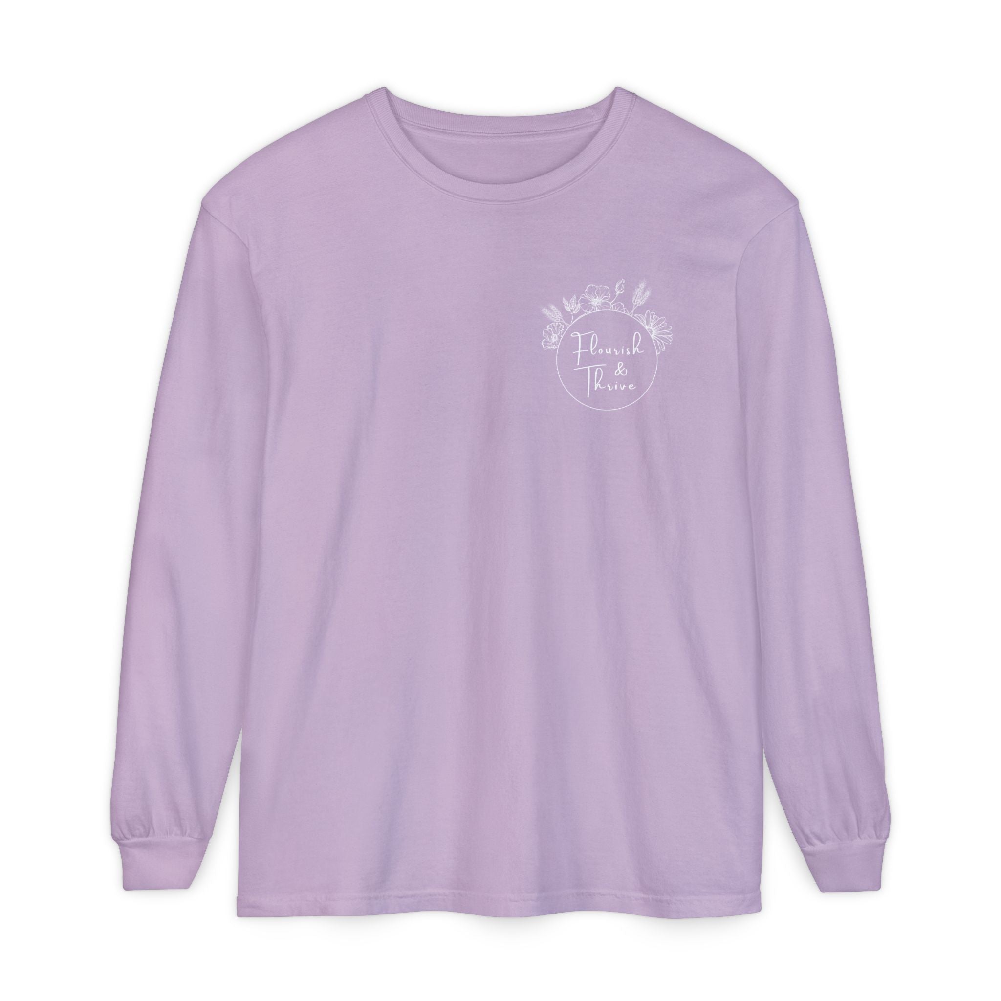 Long Sleeve T-Shirt - Flourish & Thrive (Assorted Colors)