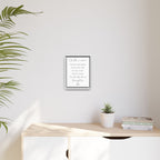 Customizable Matte Canvas, Framed - Hold Your Head Up High (Girl)