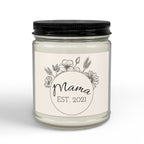 Customizable Scented Soy Candle with Black Lid, (4 and 9oz)