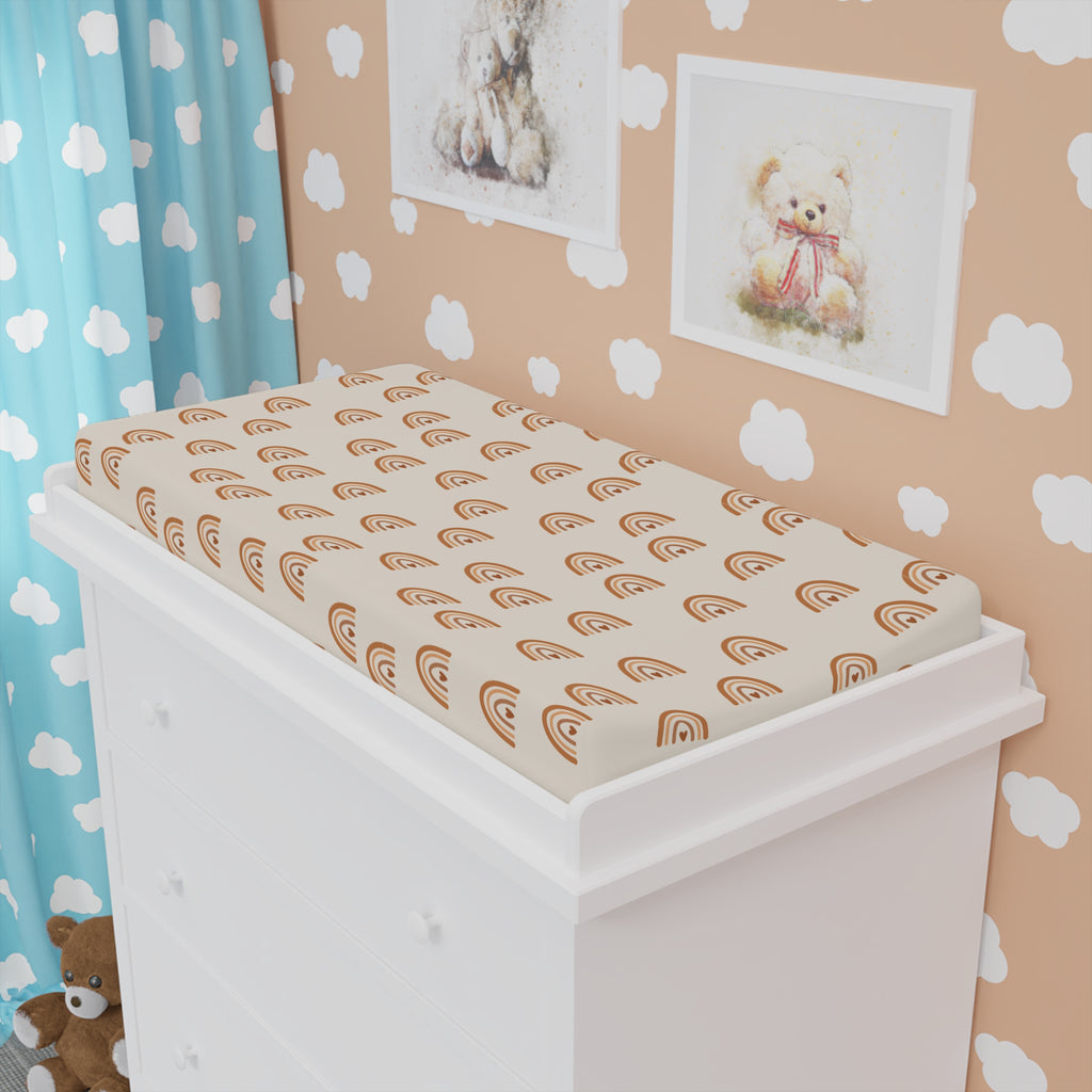 Baby Changing Pad Cover - Rainbows