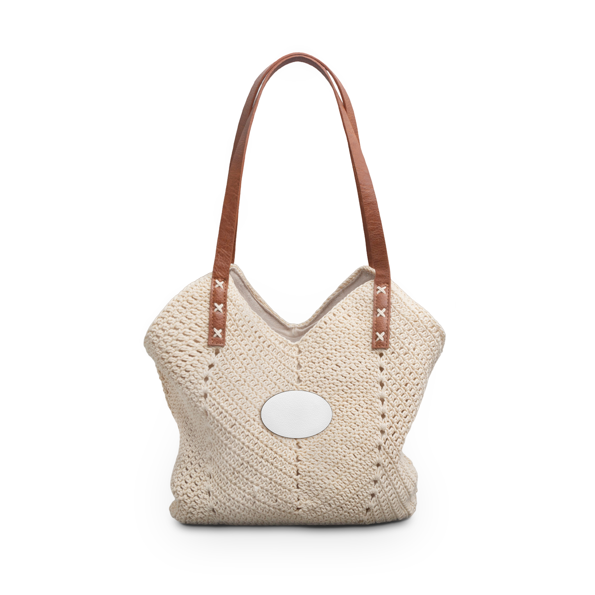 Straw Shoulder Bag (Customizable)