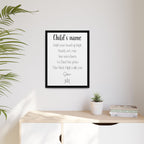 Customizable Matte Canvas, Framed - Hold Your Head Up High (Boy)