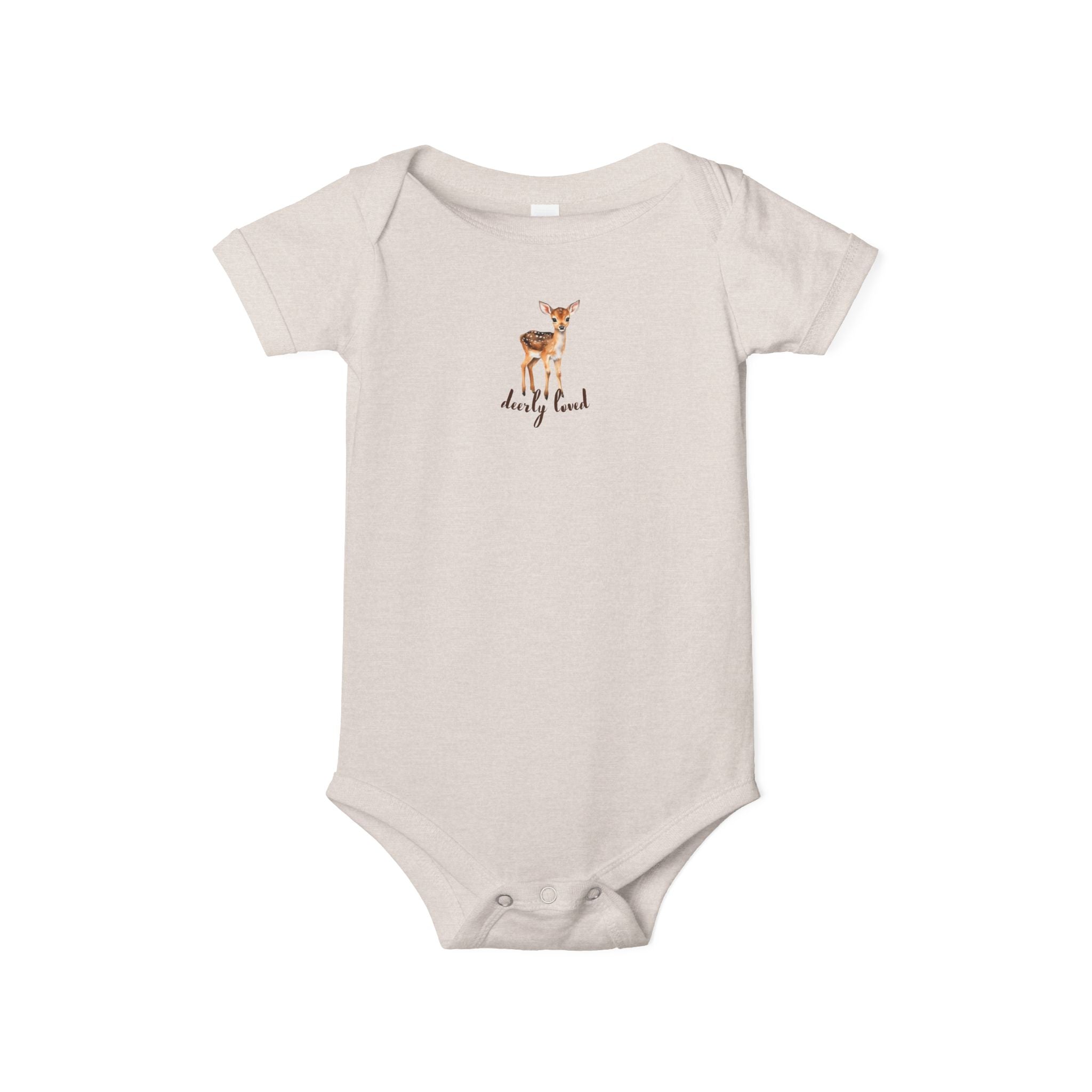 Infant Jersey Onesie - Deerly Loved Boy (Assorted Colors)