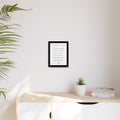 Customizable Matte Canvas, Framed - Hold Your Head Up High (Girl)