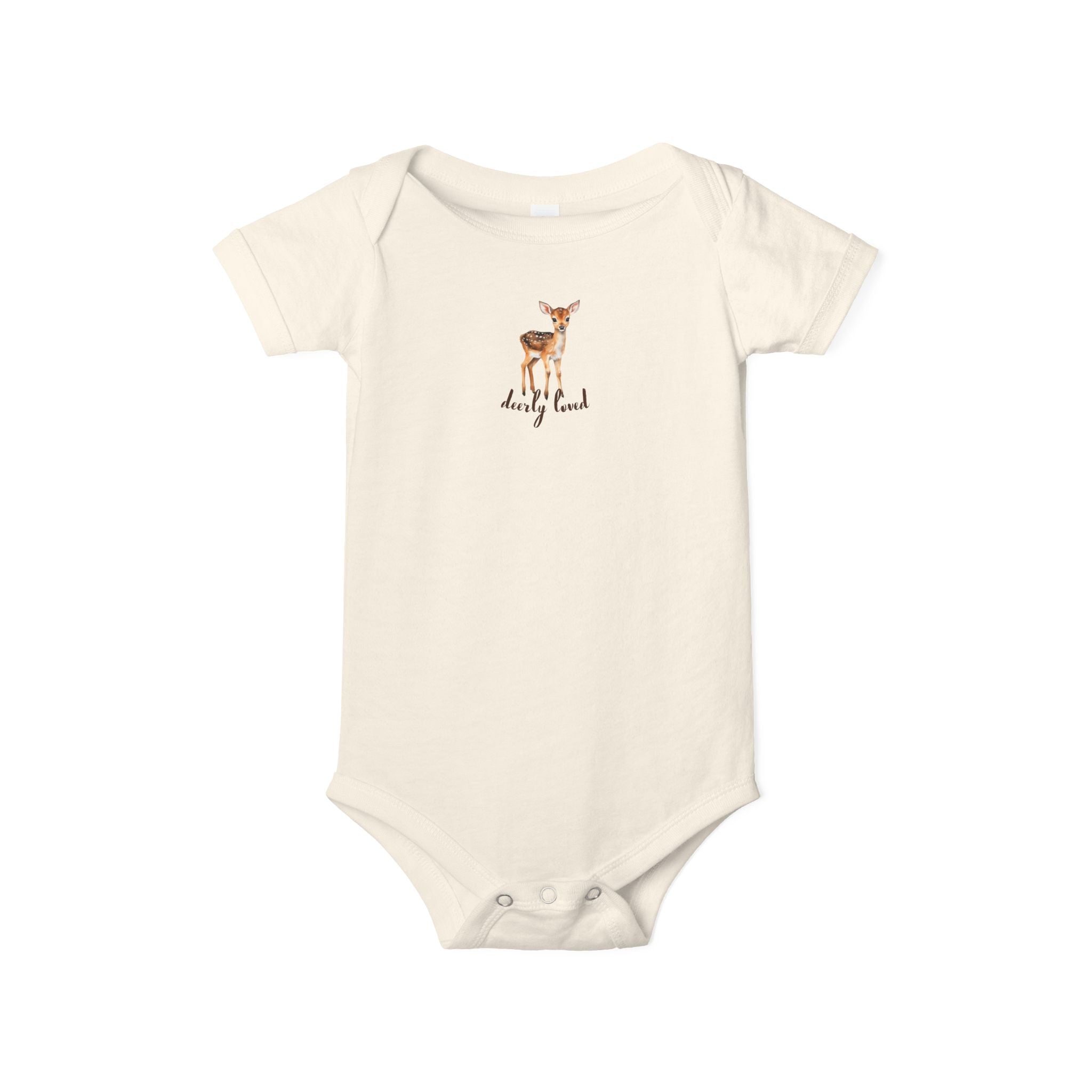 Infant Jersey Onesie - Deerly Loved Boy (Assorted Colors)