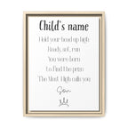 Customizable Matte Canvas, Framed - Hold Your Head Up High (Boy)