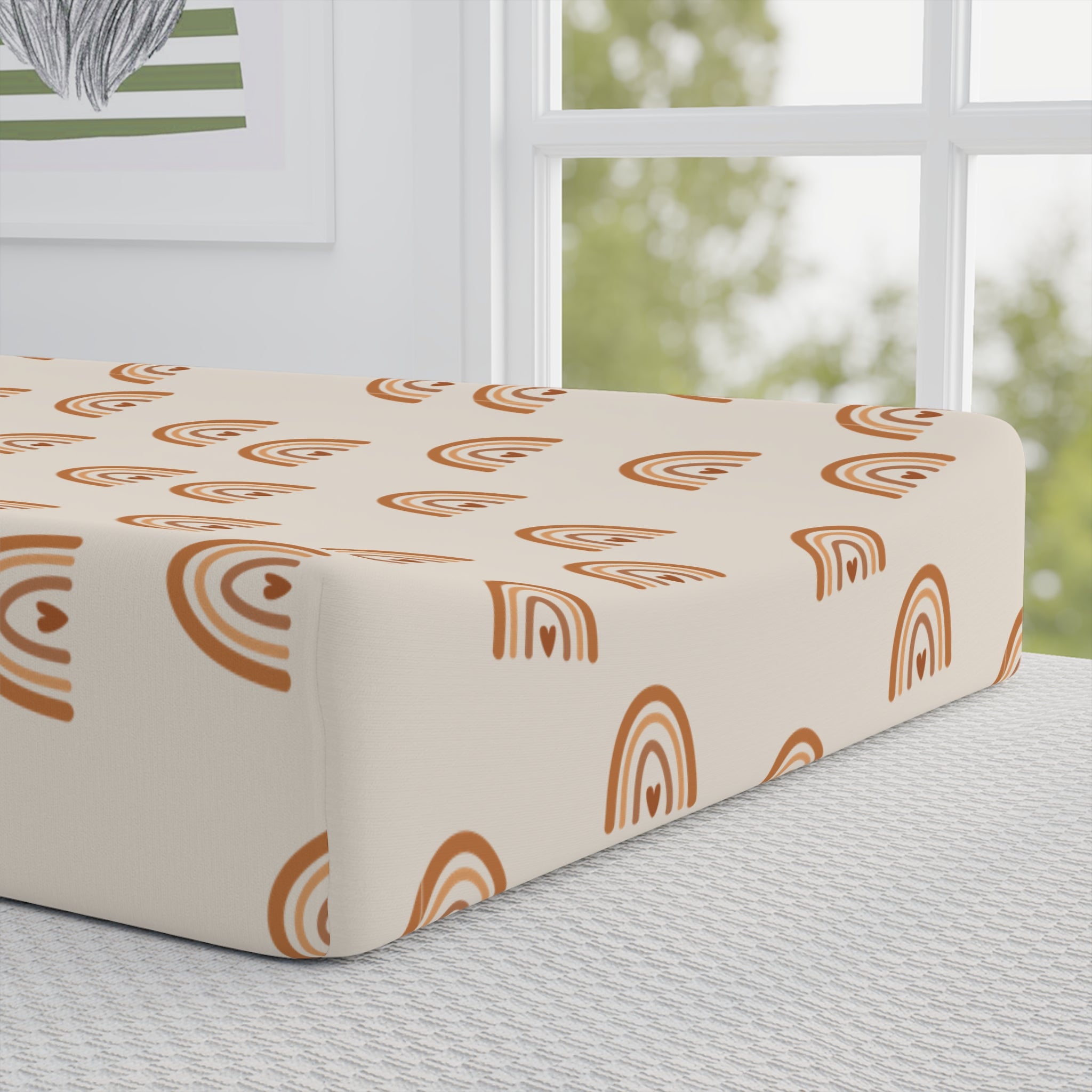 Baby Changing Pad Cover - Rainbows