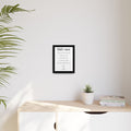 Customizable Matte Canvas, Framed - Hold Your Head Up High (Boy)