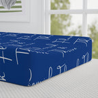 Baby Changing Pad Cover - Flourish & Thrive (Blue)