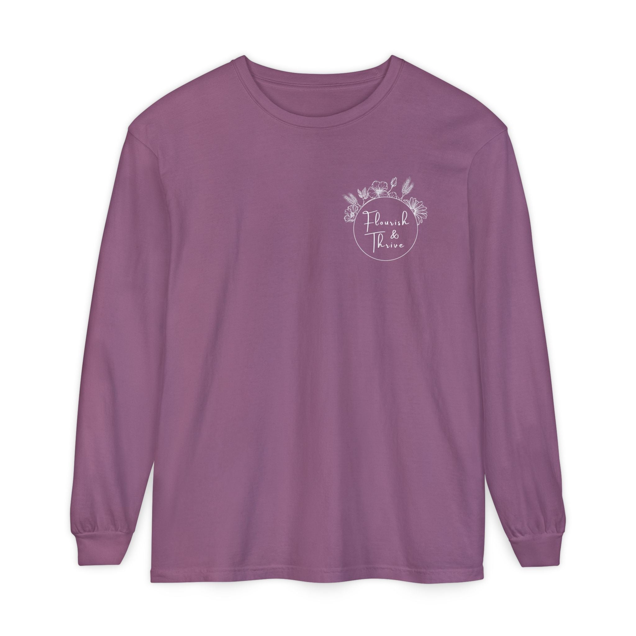 Long Sleeve T-Shirt - Flourish & Thrive (Assorted Colors)