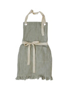 PRE-ORDER: Ruffle Pinstripe Apron (Assorted Colors)