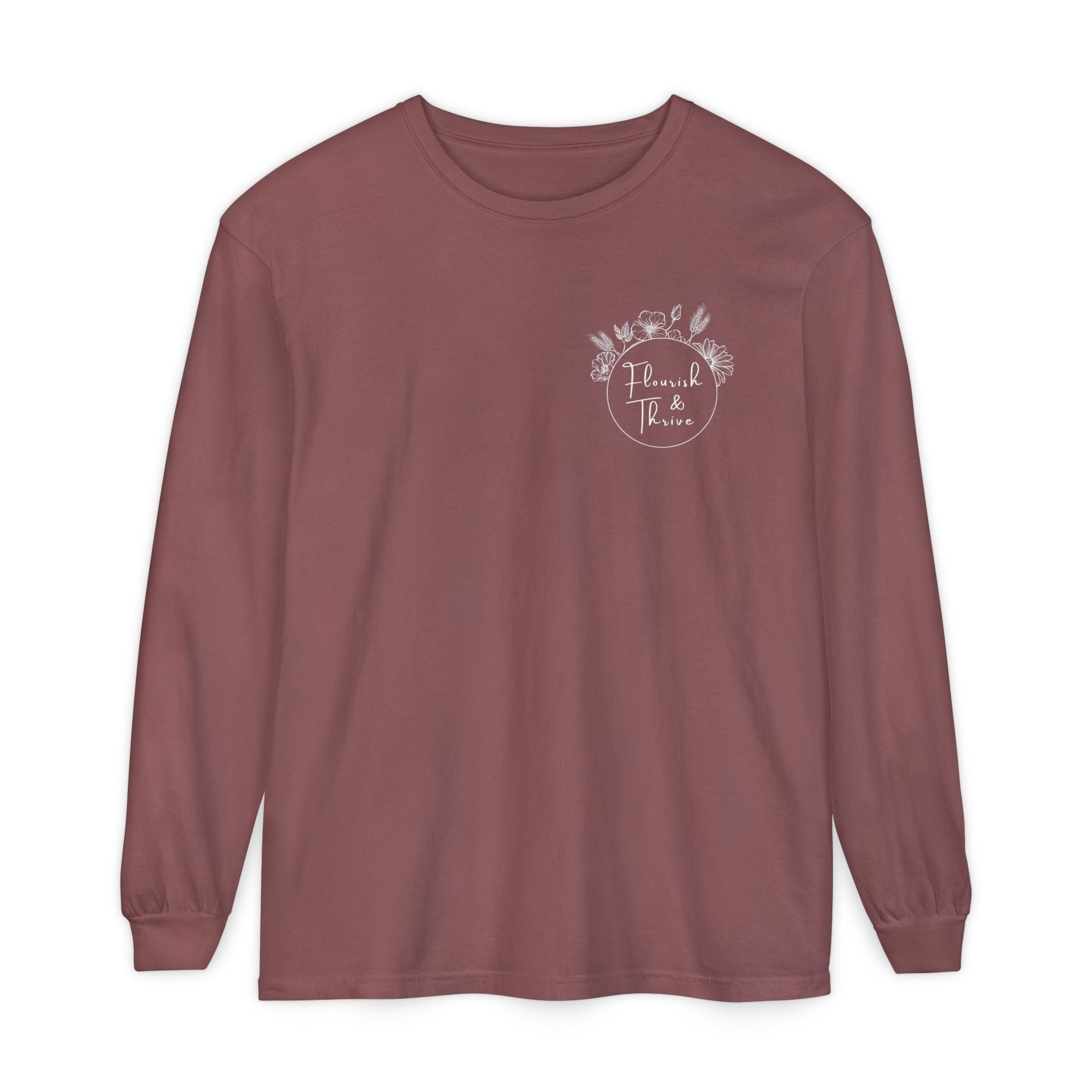 Long Sleeve T-Shirt - Flourish & Thrive (Assorted Colors)