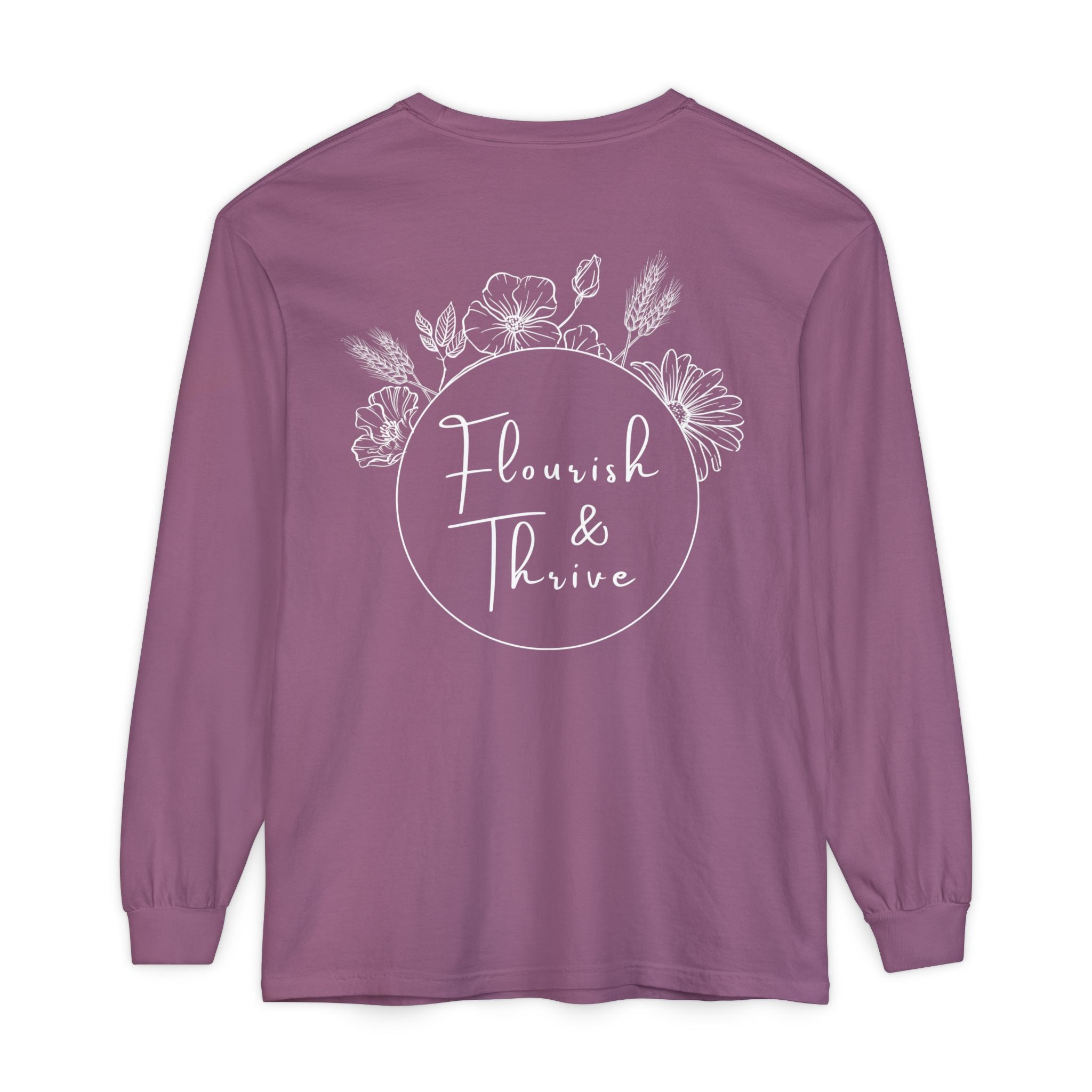 Long Sleeve T-Shirt - Flourish & Thrive (Assorted Colors)