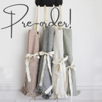 PRE-ORDER: Ruffle Pinstripe Apron (Assorted Colors)