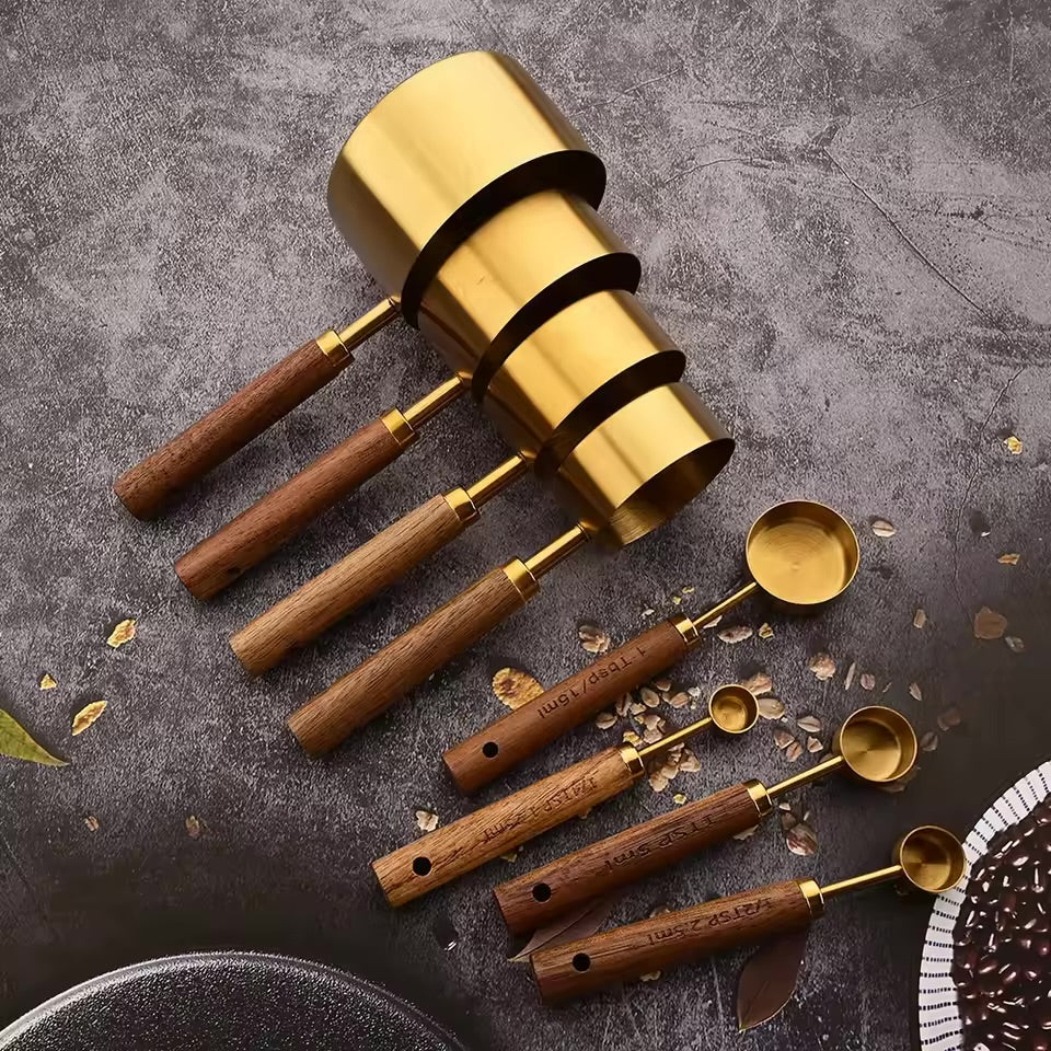Stainless Steel Measuring Cups & Spoons