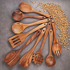Teak Kitchen Utensils Set