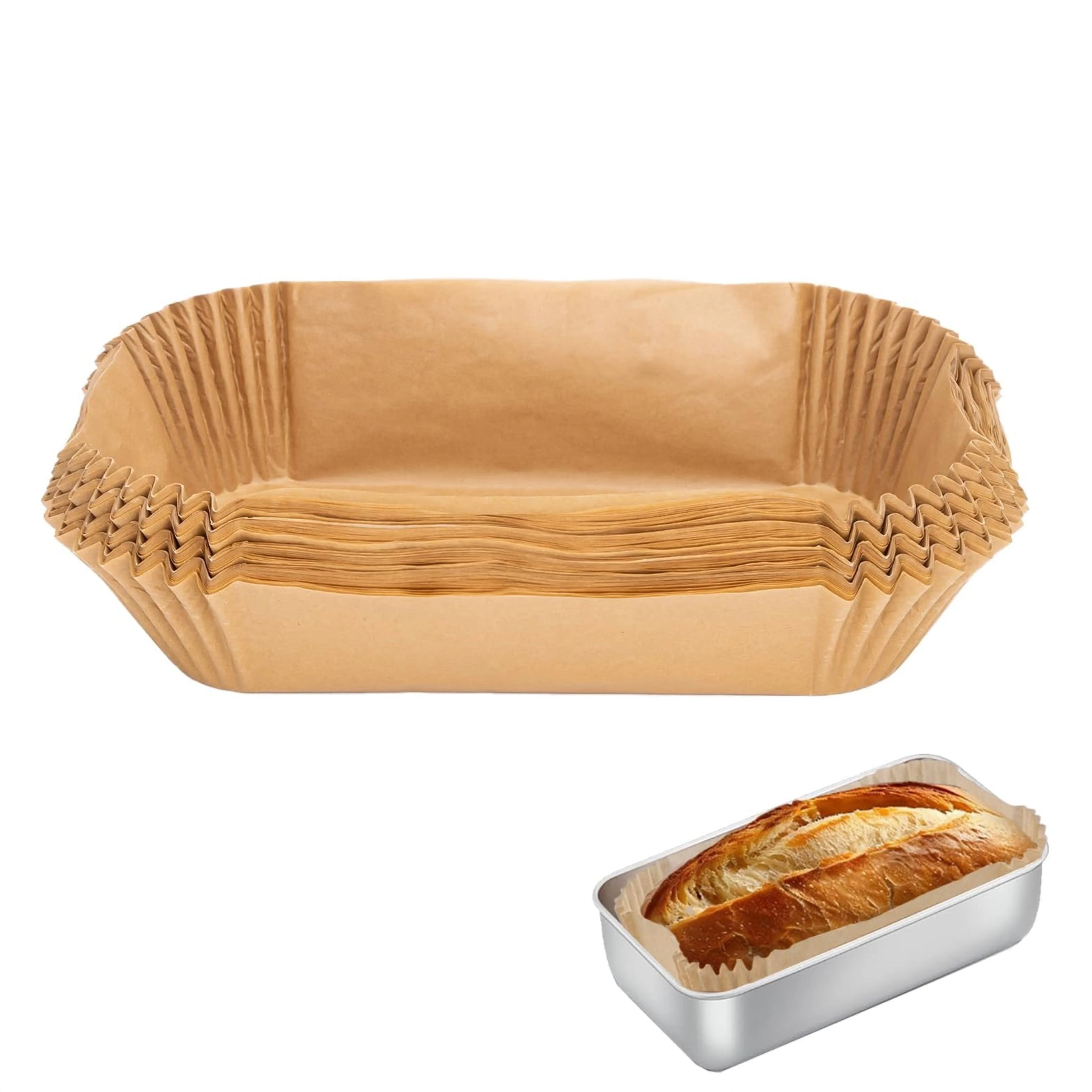 100 Pcs Loaf Pan Liners for Baking Bread 9x5 Inch, Non-Stick Parchment Paper